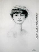 Portrait of Anna de Noailles (1876-1933) - Paul Cesar Helleu