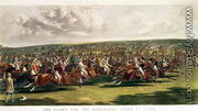 The Start of the Memorable Derby of 1844, engraved by Charles Hunt (1803-77) - John Frederick Herring Snr