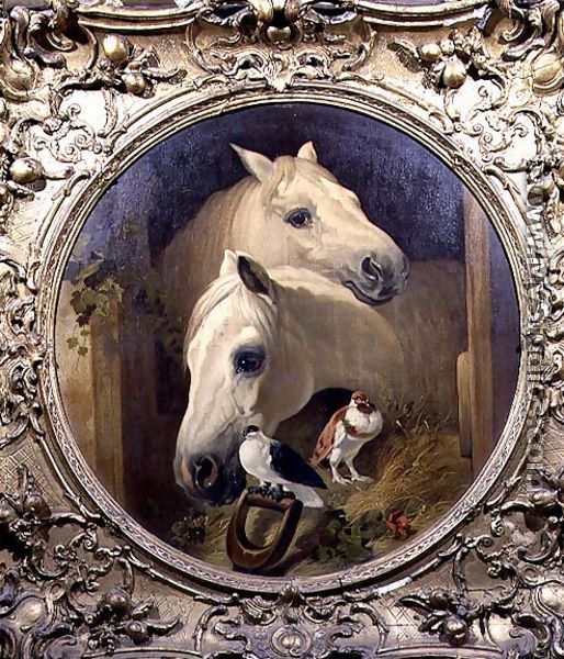 Horses by a Stable Door - John Frederick Herring Snr