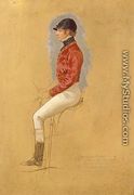 Portrait sketch of Mr Allen McDonough for 'Steeple Chase Cracks', 1846 - John Frederick Herring Snr