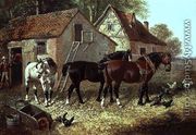 Preparing the Plough Horses - John Frederick Herring, Jnr.