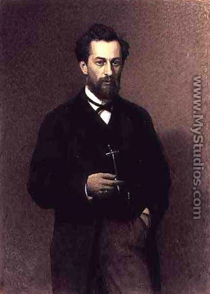Portrait of Mikhail Konstantinovich Klodt (1832-1902), 1871 - Ivan Nikolaevich Kramskoy