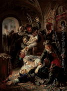 Hired Assassins Killing Tzar Boris Fyodorevich Godunov's Son, 1862 - Konstantin Egorovich Egorovich Makovsky