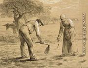Peasants planting potatoes - Jean-Francois Millet