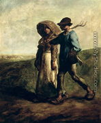 Going to Work, c.1850-51 - Jean-Francois Millet