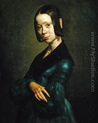 Pauline Ono (1821-44) in Blue, 1841-42 - Jean-Francois Millet