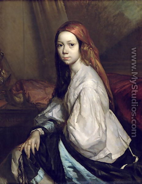 Portrait of Pauline Ono (d.1844) - Jean-Francois Millet