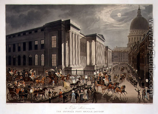 The Royal Mails Starting from the General Post Office, London - James Pollard