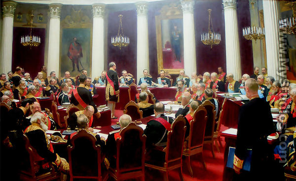 Ceremonial session of the State Council 1900 - Ilya Efimovich Efimovich Repin