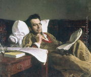 Portrait of Mikhail Glinka at the time of his composition of the opera 'Ruslan and Ludmilla', c.1887 - Ilya Efimovich Efimovich Repin