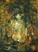 In the Wood at Fontainebleau - Theodore Rousseau