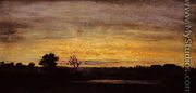 Dusk in Sologne - Theodore Rousseau