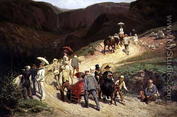Travellers in Auvergne, 1876 - Konstantin Apollonovich Savitsky