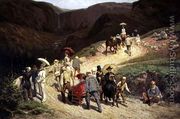 Travellers in Auvergne, 1876 - Konstantin Apollonovich Savitsky