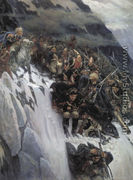 Suvorov's Army Crossing the Alps in 1799, 1899 - Vasilij Surikov