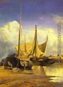 Barges on Volga 1870 - Feodor Alexandrovich Vasilyev