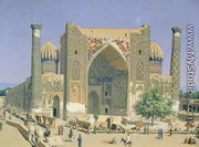 Medrasah Shir-Dhor at Registan place in Samarkand, 1869-70 - Vasili Vasilyevich Vereshchagin