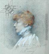 Sarah Bernhardt (1844-1923) 1891 - Louise Abbema