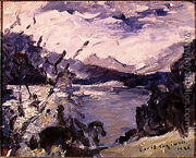 Lake Walchen Surrounded by Mountains, 1925 - Lovis (Franz Heinrich Louis) Corinth