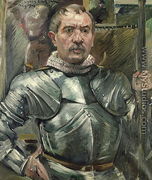 Self portrait in armour, 1914 - Lovis (Franz Heinrich Louis) Corinth