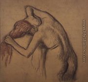 Woman drying herself - Edgar Degas