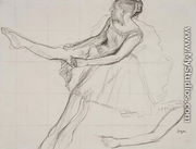 Dancer adjusting her tights, c.1880 - Edgar Degas