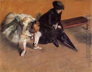 Waiting, c.1882 - Edgar Degas