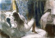 The Brothel, c.1879 - Edgar Degas