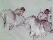 Two Ballet Dancers Resting - Edgar Degas