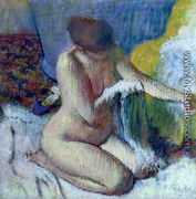 After the Bath - Edgar Degas