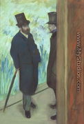 Friends at the Theatre, Ludovic Halevy (1834-1908) and Albert Cave (1832-1910) 1878-79 - Edgar Degas