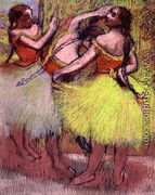 Dancers with Hair in Braids - Edgar Degas