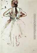 Dancer viewed from the back - Edgar Degas