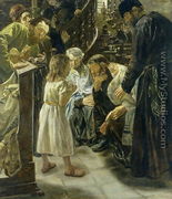 The Twelve-Year-Old Jesus in the Temple, 1879 - Max Liebermann