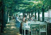 The Terrace at Jacob's Restaurant in Nienstedten-an-der-Elbe, 1902-03 - Max Liebermann