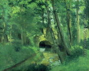 The Little Bridge, Pontoise, 1875 - Camille Pissarro