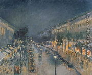The Boulevard Montmartre at Night, 1897 - Camille Pissarro