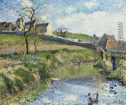 The Farm at Osny, 1883 - Camille Pissarro