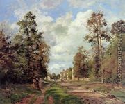 The road to Louveciennes at the edge of the wood, 1871 - Camille Pissarro