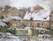 A Farm at Montfoucault- Effect of Snow, 1876 - Camille Pissarro