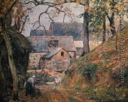 A Farm at Montfoucault, 1894 - Camille Pissarro