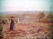 The Road to Rouen, Pontoise, 1872 - Camille Pissarro