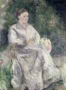 Portrait of Julie Velay, Wife of the Artist, c.1874 - Camille Pissarro