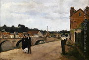 The Chemin de l'Ecluse and the Pontoise Bridge, 1867 - Camille Pissarro