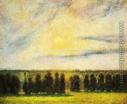 Sunset at Eragny, 1890 - Camille Pissarro