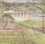 The Flood at Eragny, 1893 - Camille Pissarro
