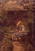 Girl in a Garden - Camille Pissarro