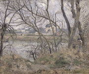 The Banks of the Oise, near Pontoise, Cloudy Weather, 1878 - Camille Pissarro