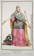 Christina (1626-89) Queen of Sweden from 'Receuil des Estampes, representant les Rangs et les Dignites, suivant le Costume de toutes les Nations existantes',  1780 - Edward Emerson Simmons