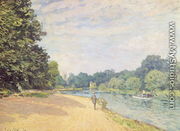 The Thames with Hampton Church, 1874 - Alfred Sisley